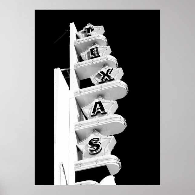 Texas Theater Sign - Poster (Front)