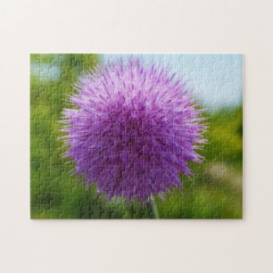 Texas Thistle Wildflower Flower Puzzle
