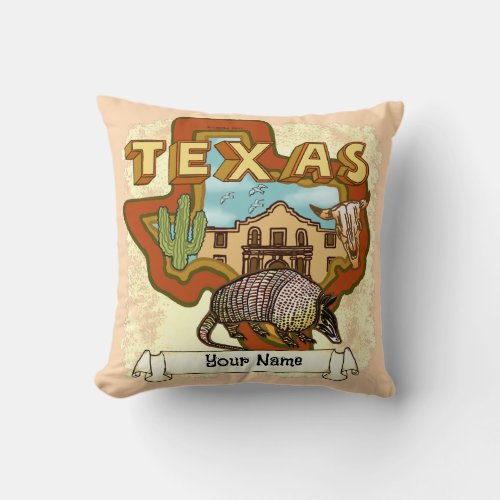 Texas  throw pillow