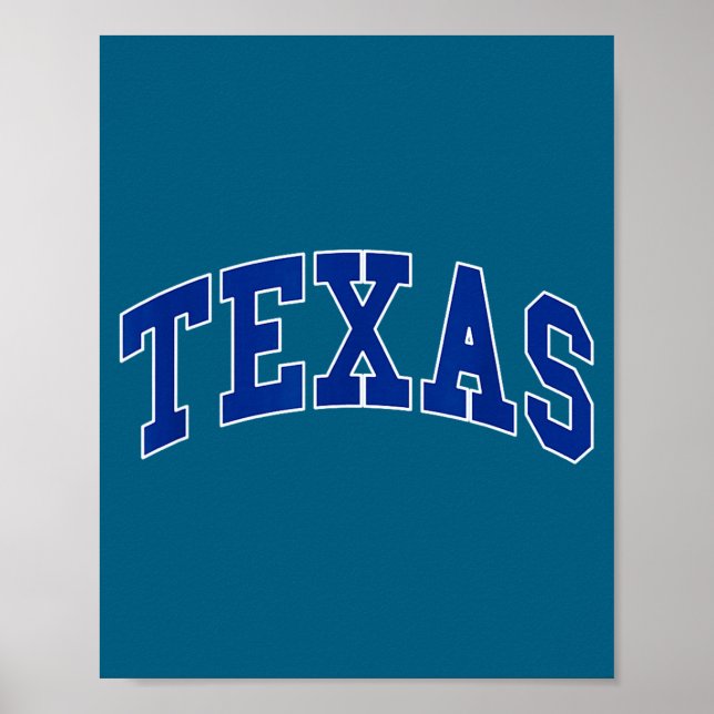 Texas - throwback design - classic  poster (Front)