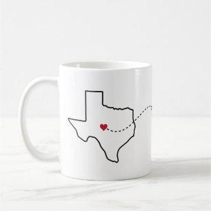 Texas to Washington - Heart2Heart Coffee Mug