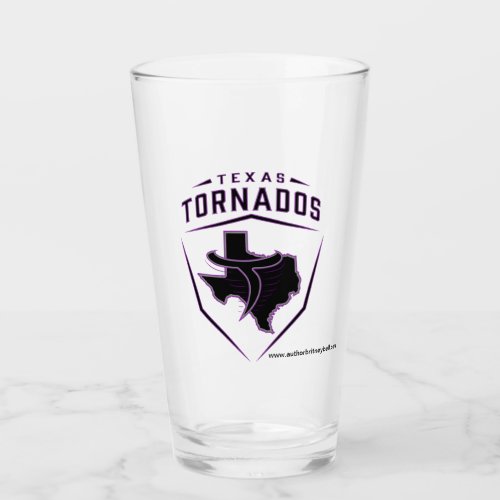 Texas Tornados Collectible Glass Cup