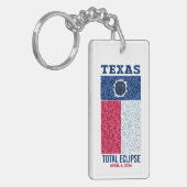 Texas Total Eclipse Acrylic Keychain (Front Left)