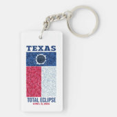 Texas Total Eclipse Acrylic Keychain (Back)