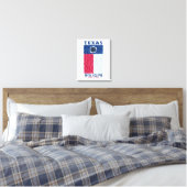 Texas Total Eclipse Canvas Print (Insitu(Bedroom))