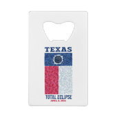 Texas Total Eclipse Credit Card Bottle Opener (Back)