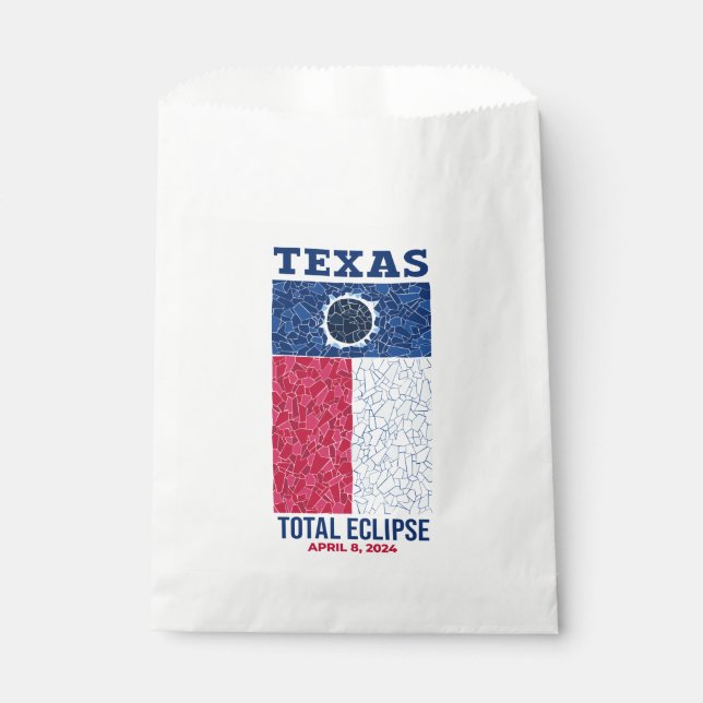 Texas Total Eclipse Favor Bag (Front)