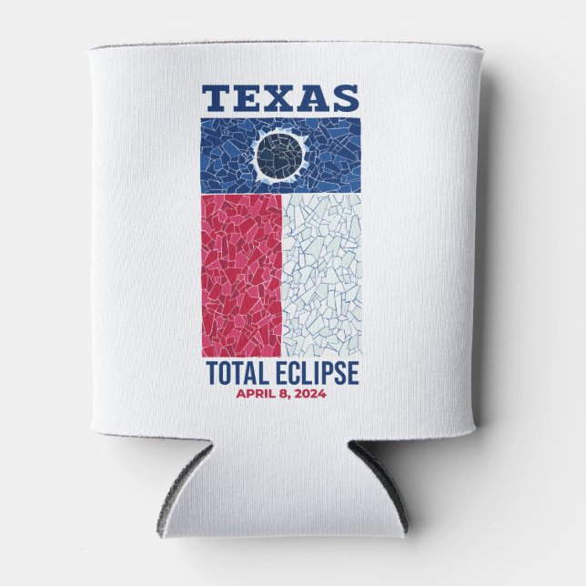 Texas Total Eclipse Foam Can Cooler (Front)