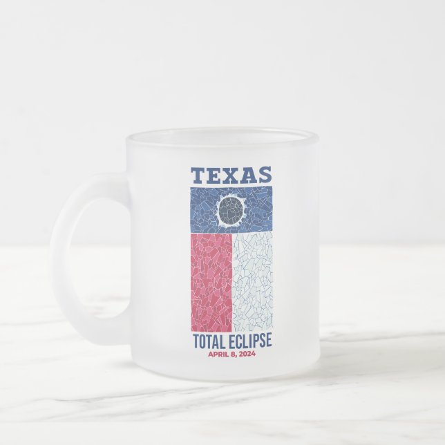 Texas Total Eclipse Frosted Mug (Left)