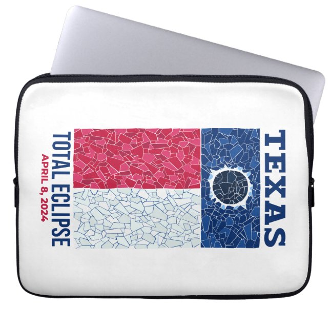 Texas Total Eclipse Laptop Sleeve (Front)