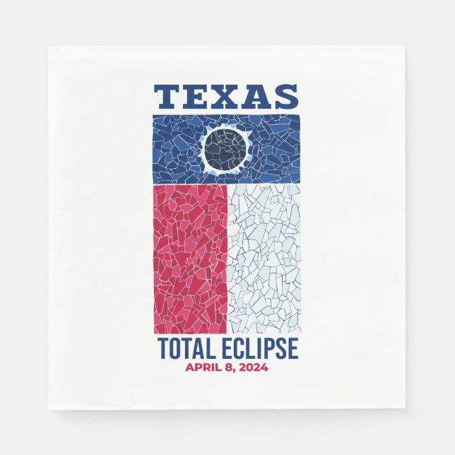 Texas Total Eclipse Napkins (Front)