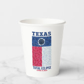 Texas Total Eclipse Paper Cups (Back)