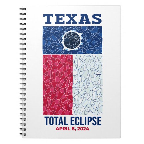 Texas Total Eclipse Spiral Photo Notebook