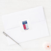 Texas Total Eclipse Square Sticker (Envelope)