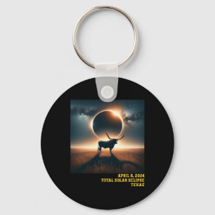 Texas Total Solar Eclipse 2024 Commemorative Astro Keychain