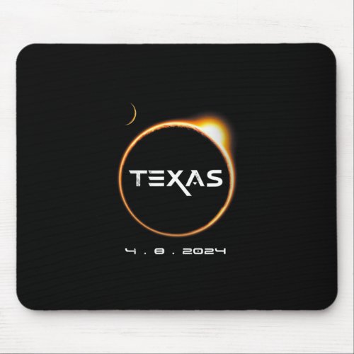Texas Totality 4082024 Total Solar Eclipse 2024  Mouse Pad