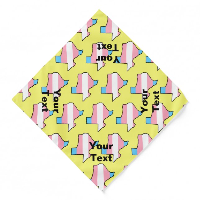 Texas Trans Pride Bandana (Front)