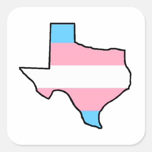 Texas Transgender Pride Sticker (Front)