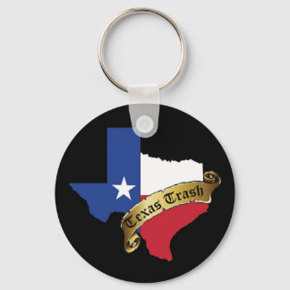 Texas Trash Keychain