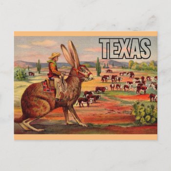 Texas Travel Greetings Postcard - Vintage Travel by TheTimeCapsule at Zazzle