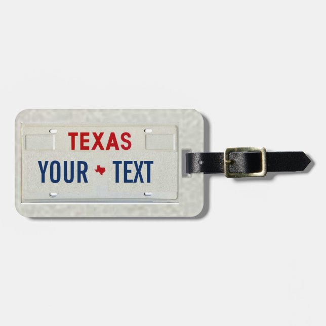 Texas Traveler Luggage Tag (Front Horizontal)