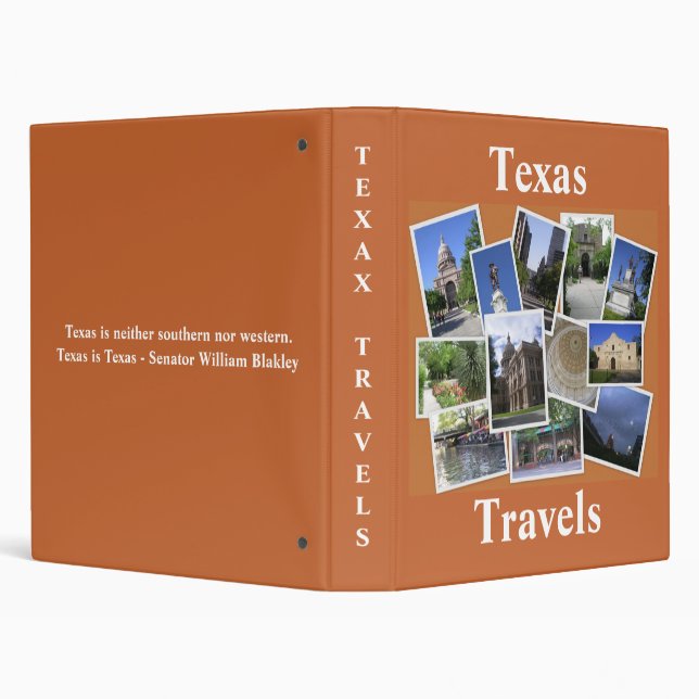 Texas Travels-Photo Collage Binder (Background)