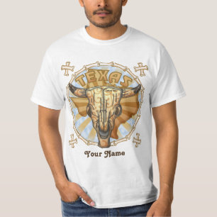 Texas Tribal Cow Skull t-shirt