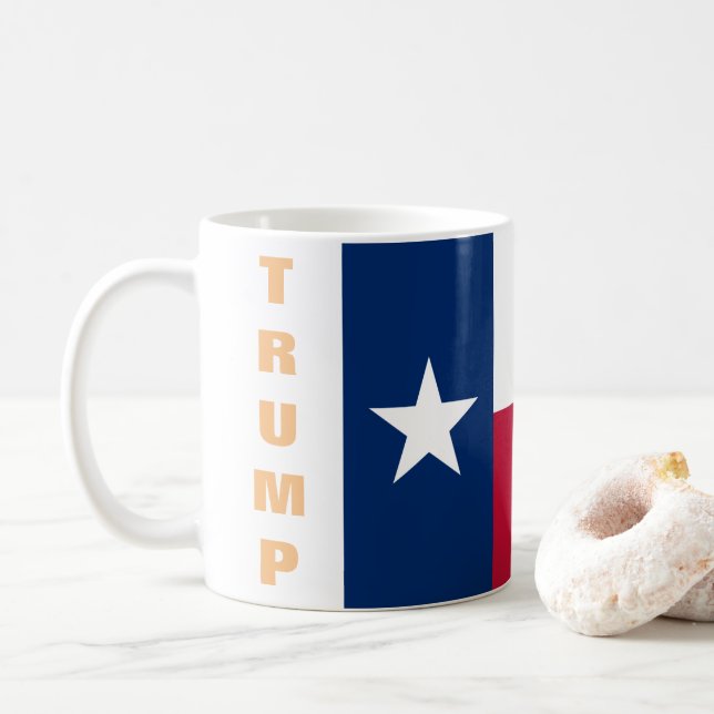 TEXAS TRUMP COFFEE MUG (With Donut)