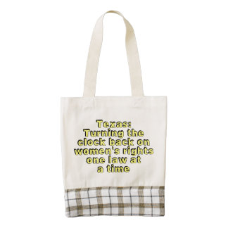 Texas: Turning the clock back on women's rights... Zazzle HEART Tote Bag
