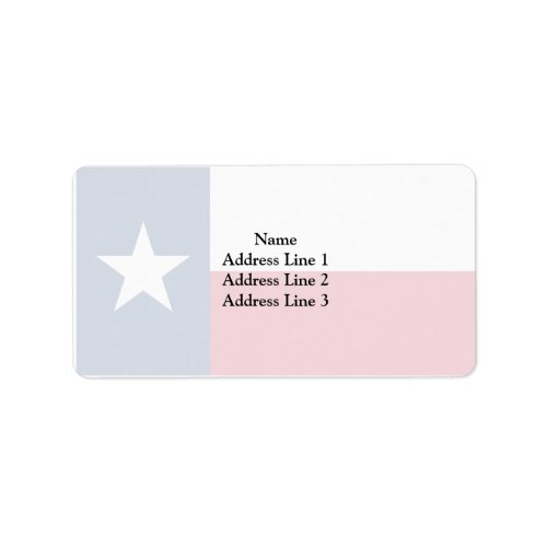 Texas United States Label