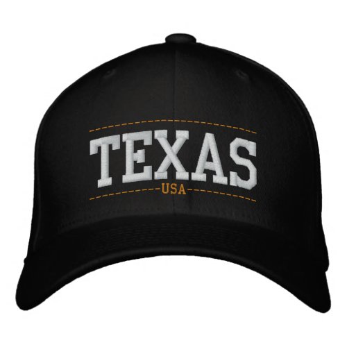 Texas USA Embroidered Zip Hats