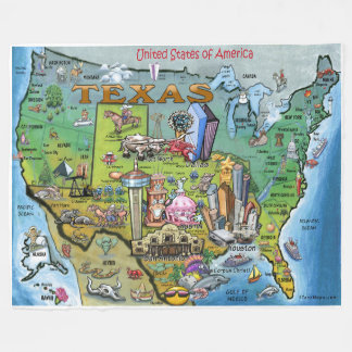 Texas USA Fleece Blanket