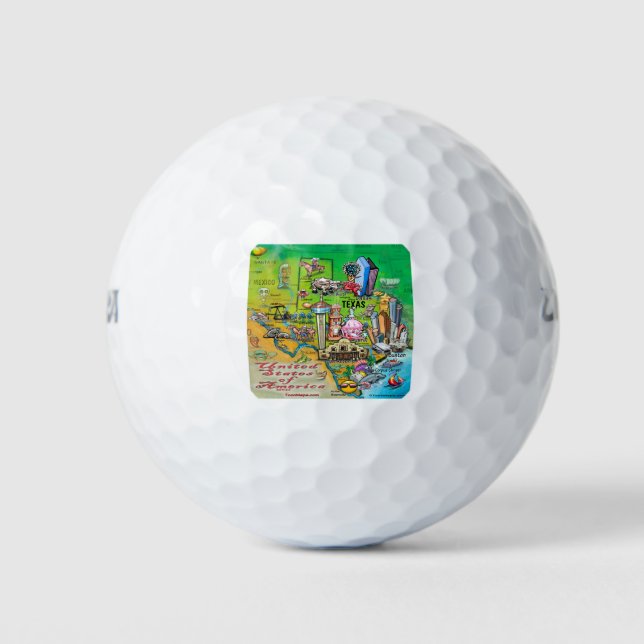 Texas USA Golf Balls (Front)