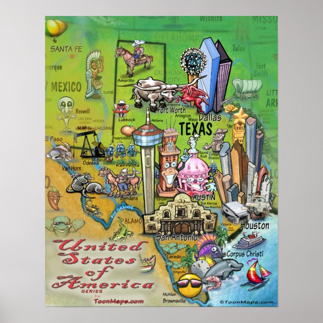 Texas USA Poster (Front)