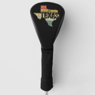 Texas USA Retro Vintage Lone Star State Golf Head Cover