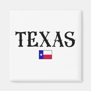 Texas USA State Map Flag Magnet