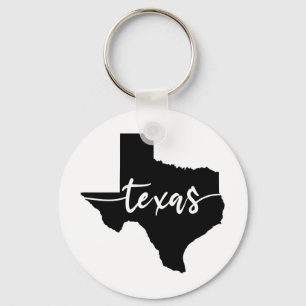 Texas USA State Map Keychain