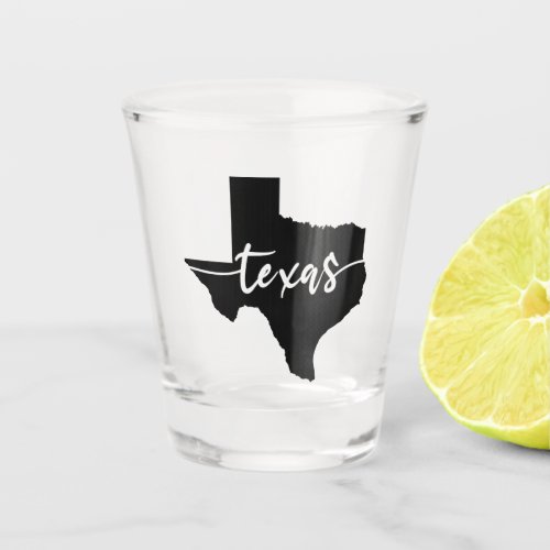 Texas USA State Map Shot Glass