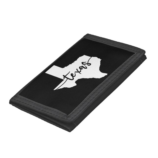 Texas USA State Map Trifold Wallet (Bottom)