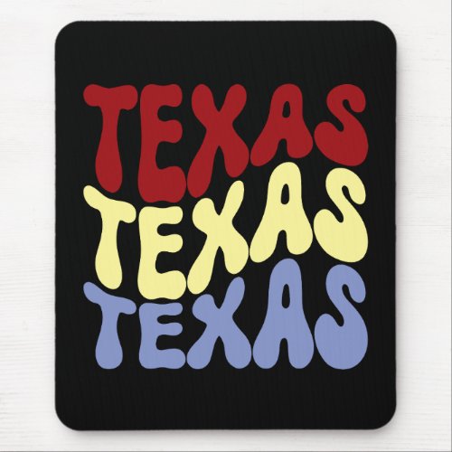 Texas USA State retro design Mouse Pad