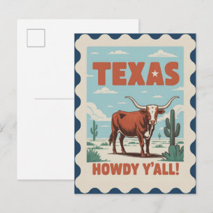 Texas USA Vintage Travel Postcard