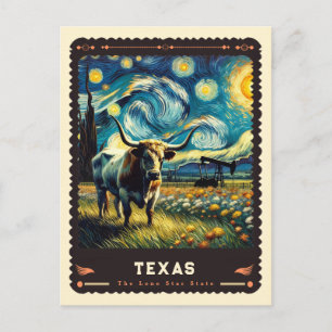 Texas   Vincent Van Gogh Inspired Postcard
