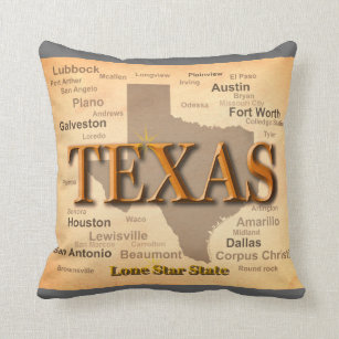 Texas Pillows - Decorative & Throw Pillows | Zazzle