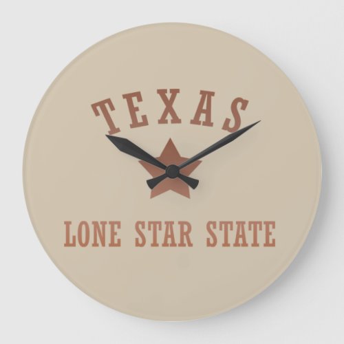 Texas vintage style large clock