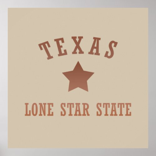 Texas vintage style poster