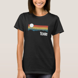 Texas Vintage Sunset 80s Retro Summer State USA T-Shirt