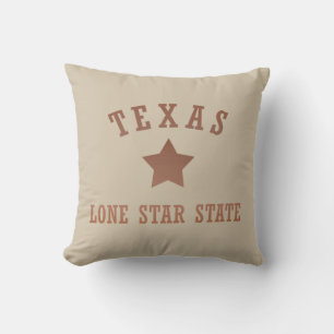 Texas vintage the lone star state throw pillow