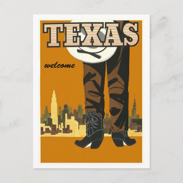 Texas, Vintage Travel Postcard (Front)