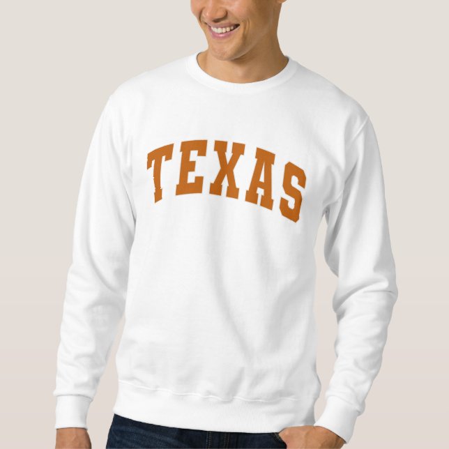 Texas Vintage Varsity College Style Sweatshirt (Front)