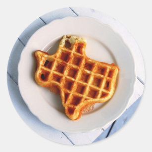 Texas Waffle Classic Round Sticker